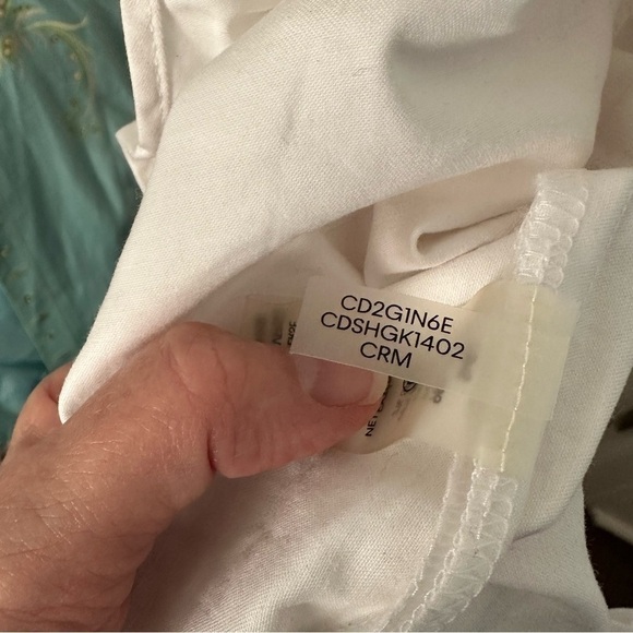 Calvin Klein White Dress Drop Waist Sz 12 - Picture 9 of 11